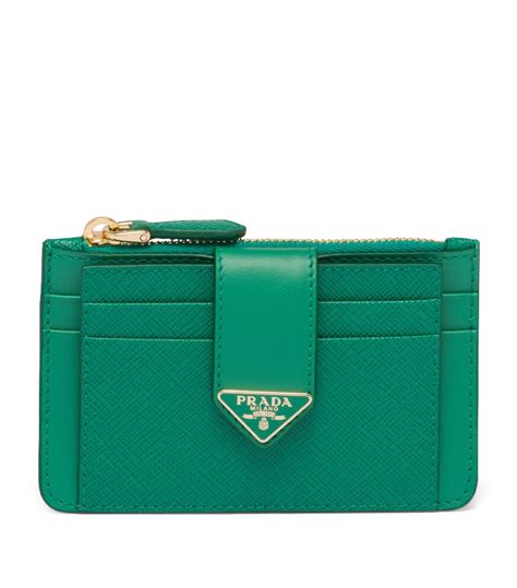 prada wallet green|prada card holder.